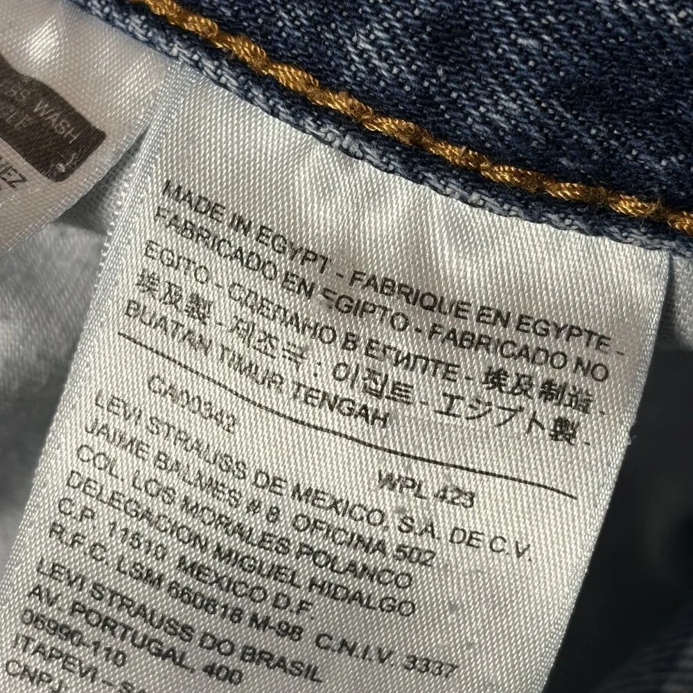 Levis Mens 550 Relaxed Fit Jeans 34x30 Medium Wash Denim Straight Leg 00s